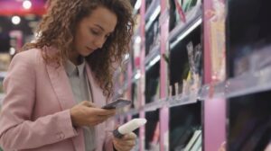 2d barcode scan shop customer